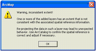 为何Map2Shp转换后的数据在ArcMap下打开提示Warning, inconsistent extent错误