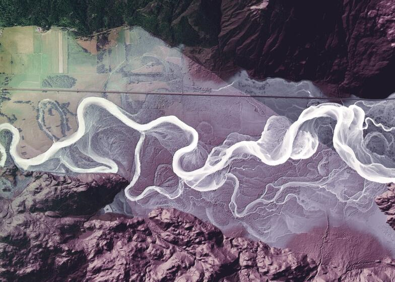 地理学家用激光雷达绘制地质图 犹如抽象画